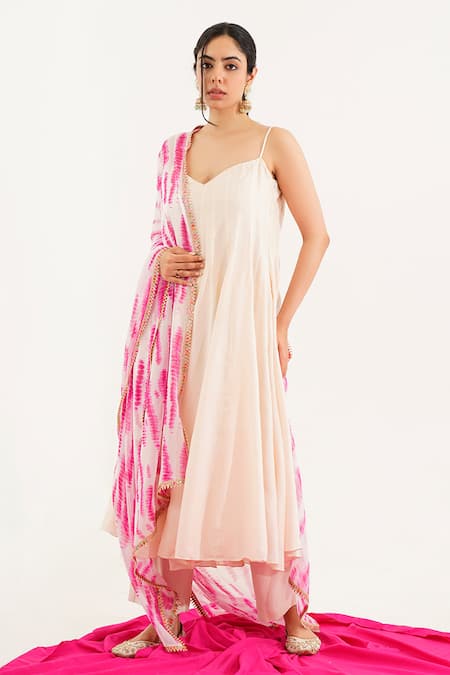 Tuli Batasi Mehr Stripe Anarkali Set 