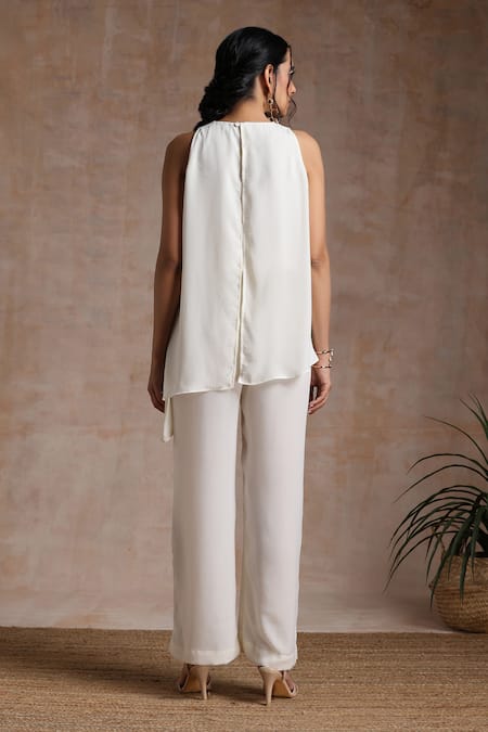 Vasstram Solid Layered Jumpsuit 