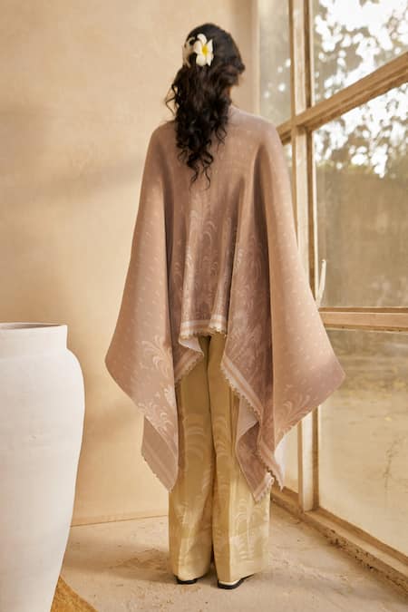 Moh India Sunkissed Palms Kimono Cape & Trouser Set 