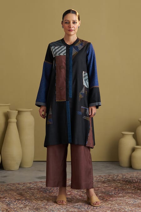 Vaaya Handwoven Silk Cotton Pant Set 