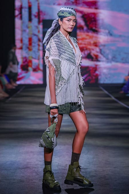 Kritika Murarka Mata Ortiz Print Cotton Shorts 