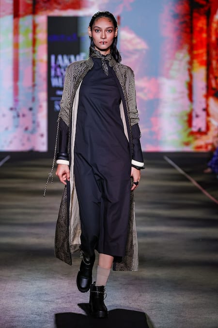 Kritika Murarka Cotton Blend Structured Midi Dress 