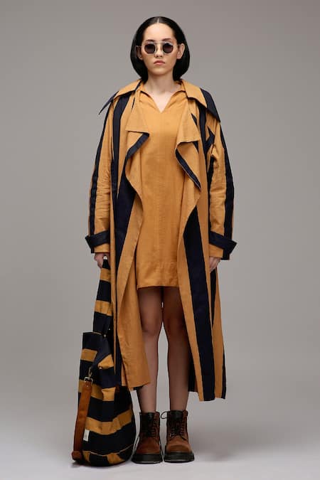 MATI Striped Longline Cotton Jacket 