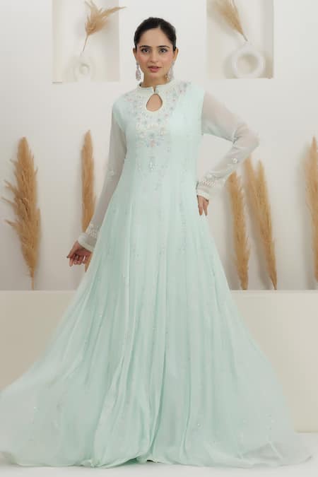BAIDEHI Georgette Embroidered Gown 