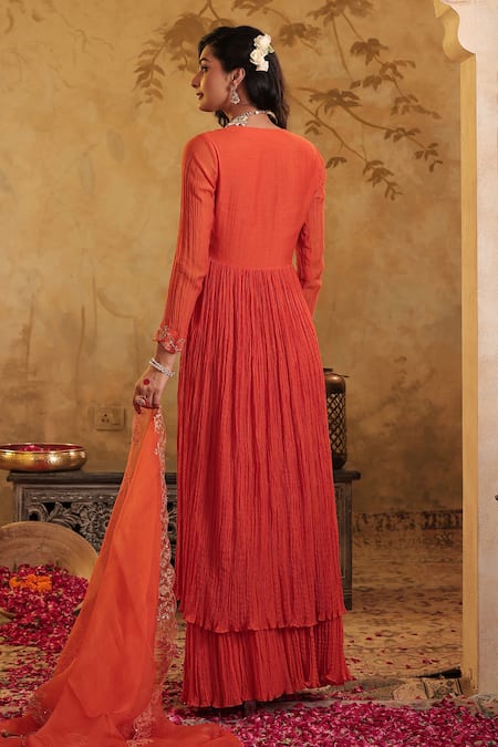 House Of Karmah Nargis Embroidered Anarkali Skirt Set