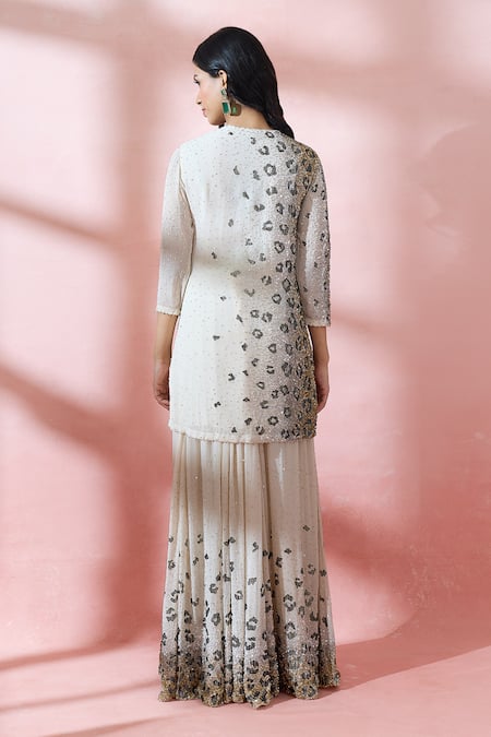 Nakul Sen Embroidered Kurta Sharara Set 