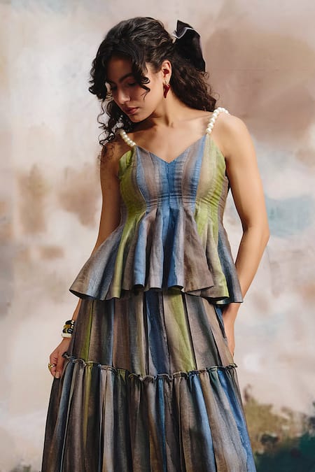 ZiP by Payal & Zinal Serene Stiped Cotton Top 