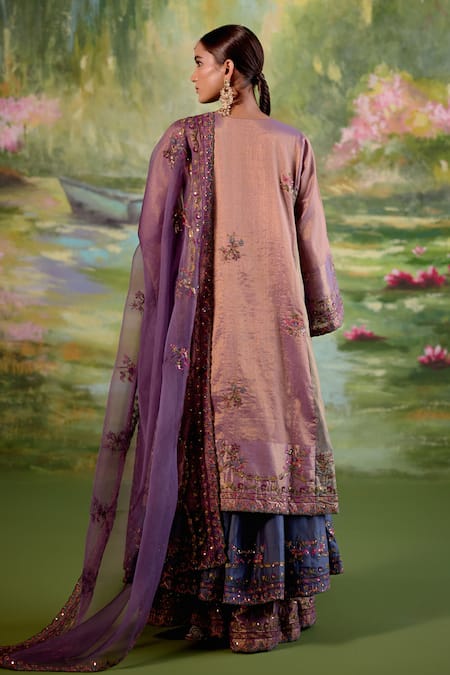 Naaz By Noor Jor Baagh Jamun Kurta Sharara Set