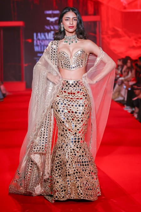 Itrh Mirror & Gota Work Lehenga Set 